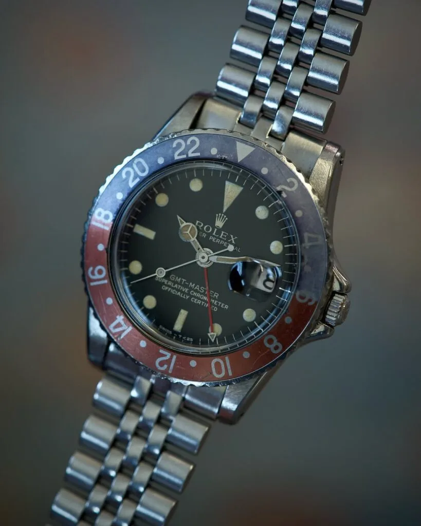 Rolex 1675: Pepsi, varianti e prezzi GMT vintage 2026 4 Rolex GMT 1675 in primo piano